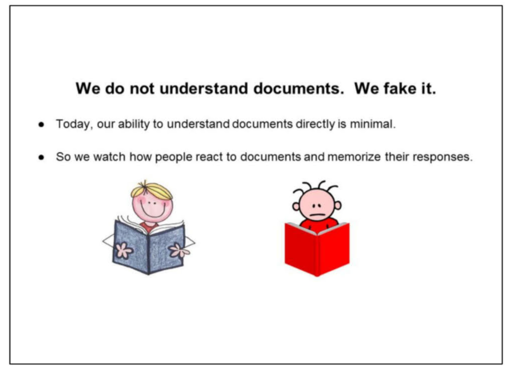 google does not understand documents