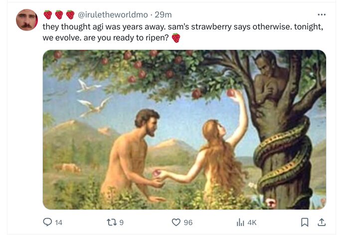 How the 🍓🍓🍓 account @iruletheworldmo manipulated us. And why it needed to happen. – Marie Haynes