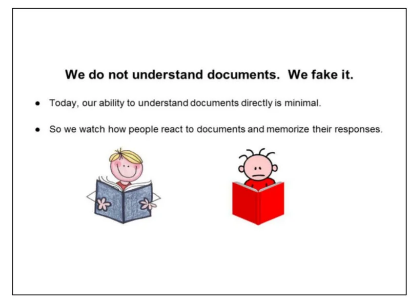 we do not understand documents