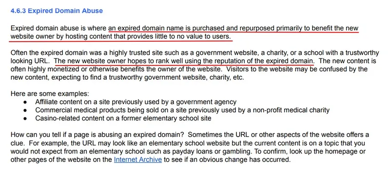 expired domains