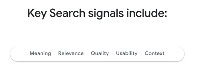 search signals